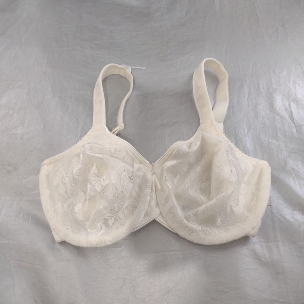 Wacoal White‎ Awareness Full Figure Seamless Underwire Bra 85567 Size 32DD